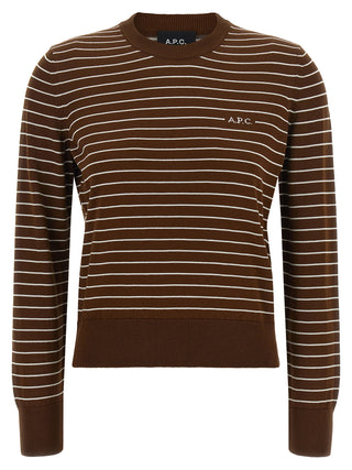 A.P.C. Brown Cotton Cardigan