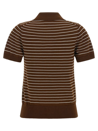 A.P.C. Brown Cotton Polo Shirt