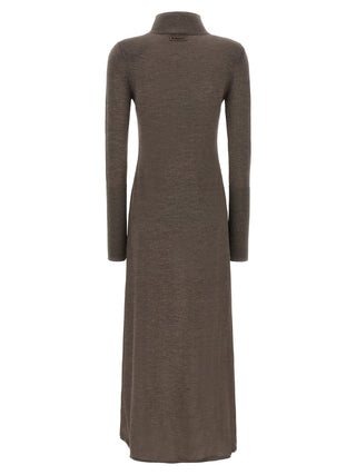 PINKO Beige Wool Long Dress