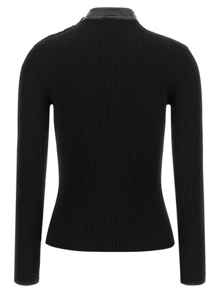 Courrèges Black Viscose Cardigan
