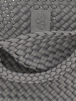 NAGHEDI Gray Nylon Tote Bag