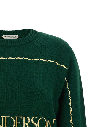 J.W.Anderson Bicolor Wool Cardigan