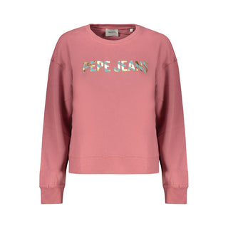 Pepe Jeans Pink Cotton Women Sweatshirt