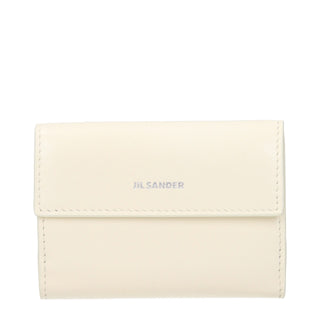 Jil Sander White Leather Wallet