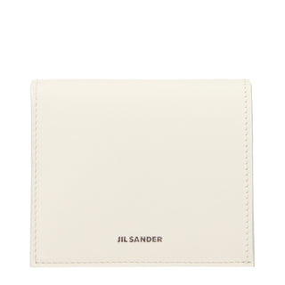 Jil Sander White Leather Wallet