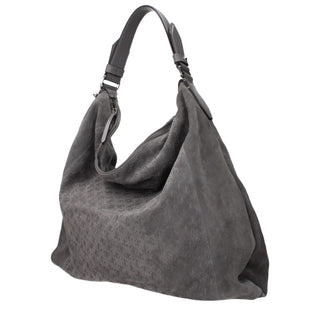 Jimmy Choo Gray Leather Shoulder Bag