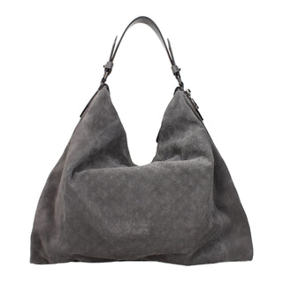 Jimmy Choo Gray Leather Shoulder Bag
