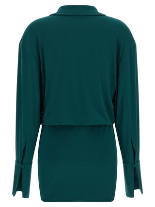 The Andamane Bicolor Polyester Short Dress