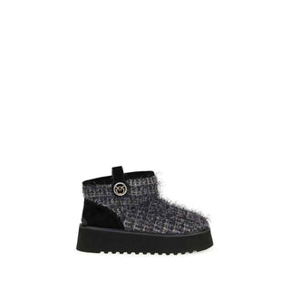 PINKO Black Fabric Ankle Boots