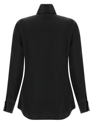 Khaite Black Acetate Blouse