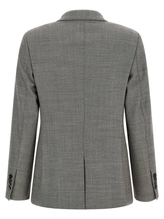 Alberto Biani Gray Wool Blazer