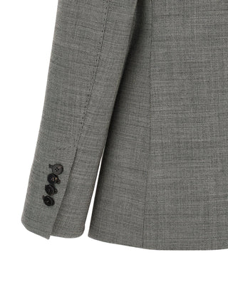Alberto Biani Gray Wool Blazer