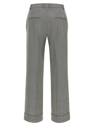 Alberto Biani Gray Wool Flared Pants