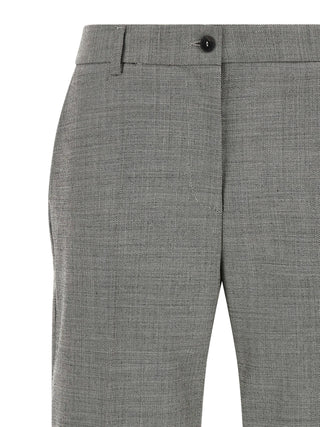 Alberto Biani Gray Wool Flared Pants