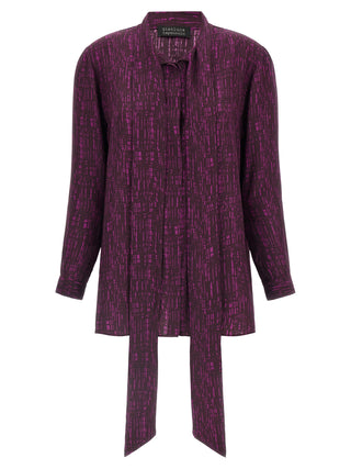 Gianluca Capannolo Purple Silk Blouse