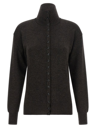 Lemaire Brown Wool Cardigan