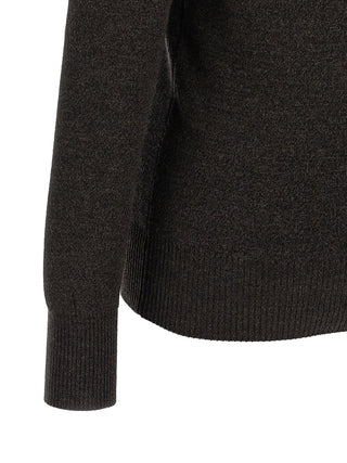 Lemaire Brown Wool Cardigan