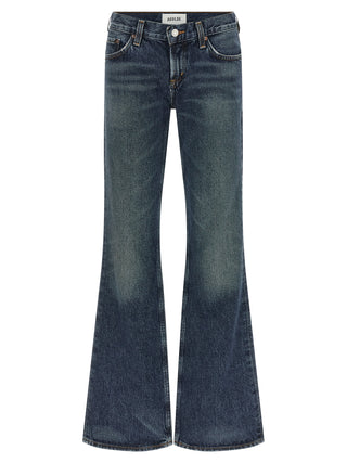 Agolde Blue Cotton Bootcut Jeans