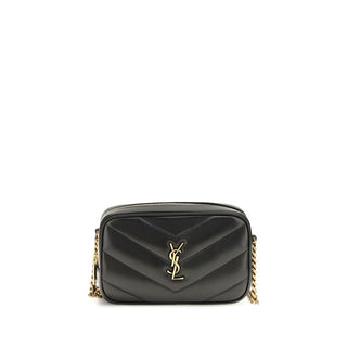 Saint Laurent Black Lamb Ovis Aries Shoulder Bag