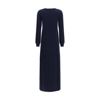 Malo Blue Cashmere Casual Dress