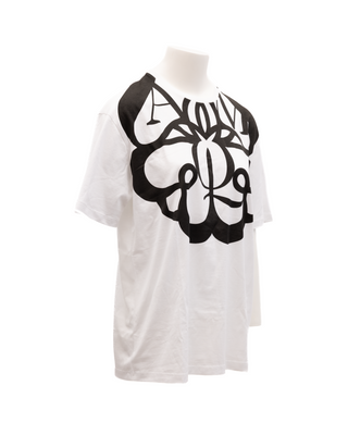 Alexander McQueen White Cotton Printed T-shirt
