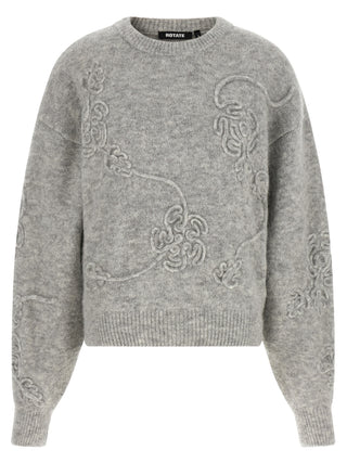 ROTATE BIRGER CHRISTENSEN Gray Wool Cardigan