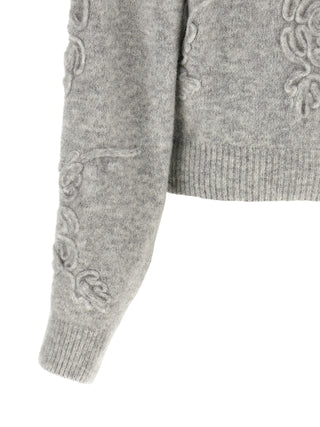 ROTATE BIRGER CHRISTENSEN Gray Wool Cardigan