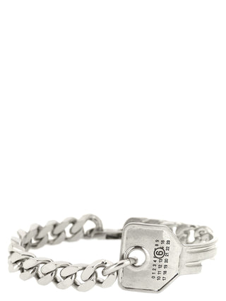 MM6 Maison Margiela Silver Brass Bracelet
