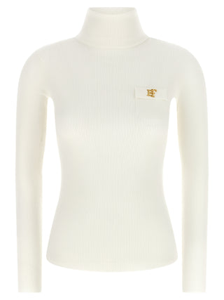 Elisabetta Franchi White Lycra Cardigan