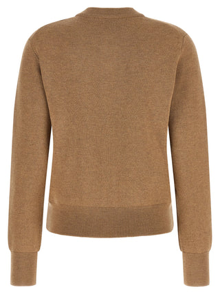 Ami Paris Beige Wool Cardigan