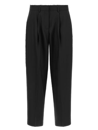 Gianluca Capannolo Black Wool Cropped Pants