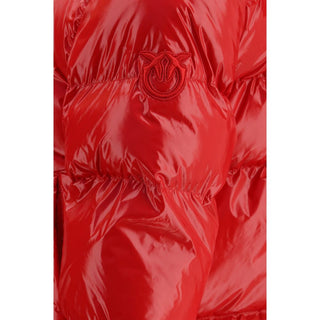 PINKO Red Polyamide Full-Length Jacket