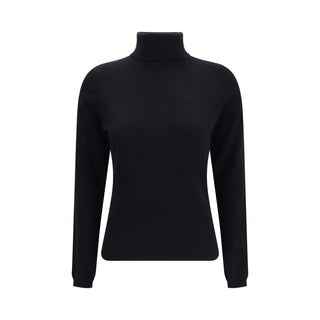 Allude Black Cashmere Turtleneck