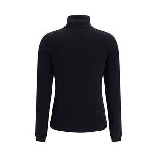 Allude Black Cashmere Turtleneck