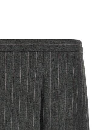 PINKO Gray Polyester Long Skirt