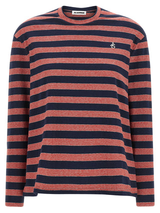Jil Sander Multicolor Cotton Long Sleeve T-Shirt
