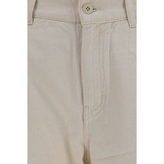 Max Mara Beige Cotton Casual Pants