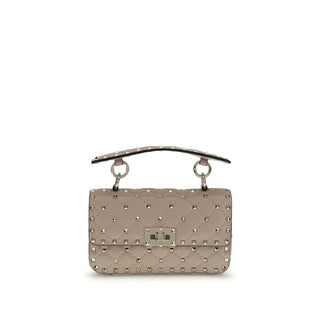Valentino Garavani Beige Calf Leather Bos Taurus Handbag