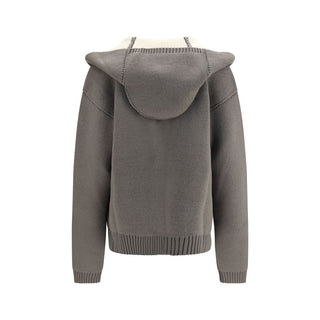 Rick Owens Gray Wool Oves Aries Hoodie