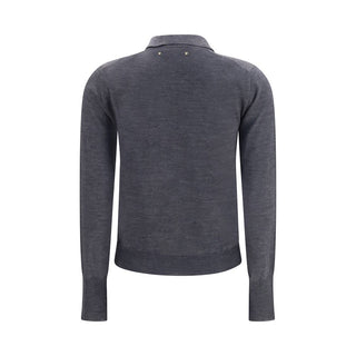 Golden Goose Gray Wool Oves Aries Shirt