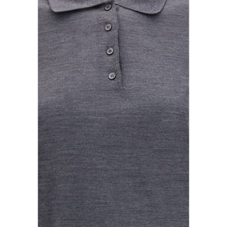 Golden Goose Gray Wool Oves Aries Shirt