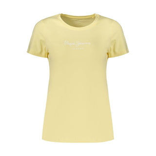 Pepe Jeans Yellow Cotton Women's T-Shirt