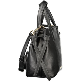 Mario Valentino Black Polyurethane Women's Bag