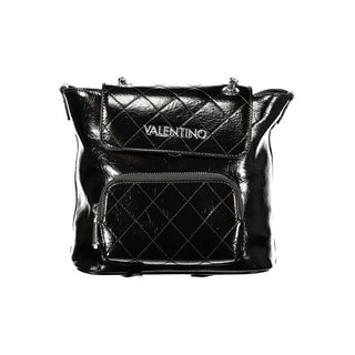 Mario Valentino Black Polyurethane Women's Backpack