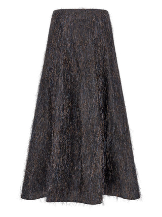 Peserico Blue Viscose Midi Skirt