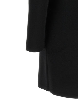 Elisabetta Franchi Black Viscose Short Dress