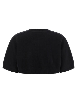 Elisabetta Franchi Black Wool Sweatshirt