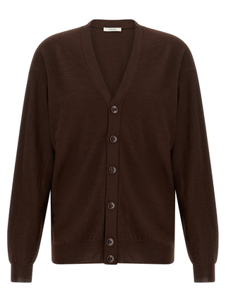 Lemaire Bordeaux Wool Cardigan