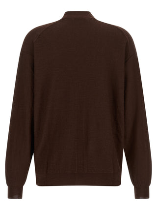 Lemaire Bordeaux Wool Cardigan