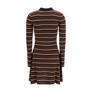 Ganni Brown Wool Oves Aries Casual Dress